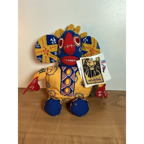 DISNEY #4 TRICKSTER STAGE SHOW LION KING Collector's Stuff Plush Animal 9" - Picture 1 of 8